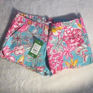 Lilly Pulitzer Pink blue, yellow floral shorts